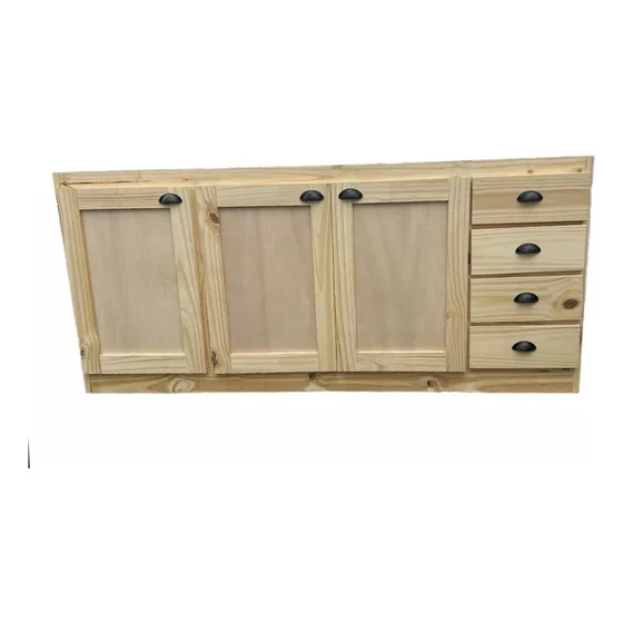 Mueble Bajo Mesada De Cocina Madera Maciza Pino