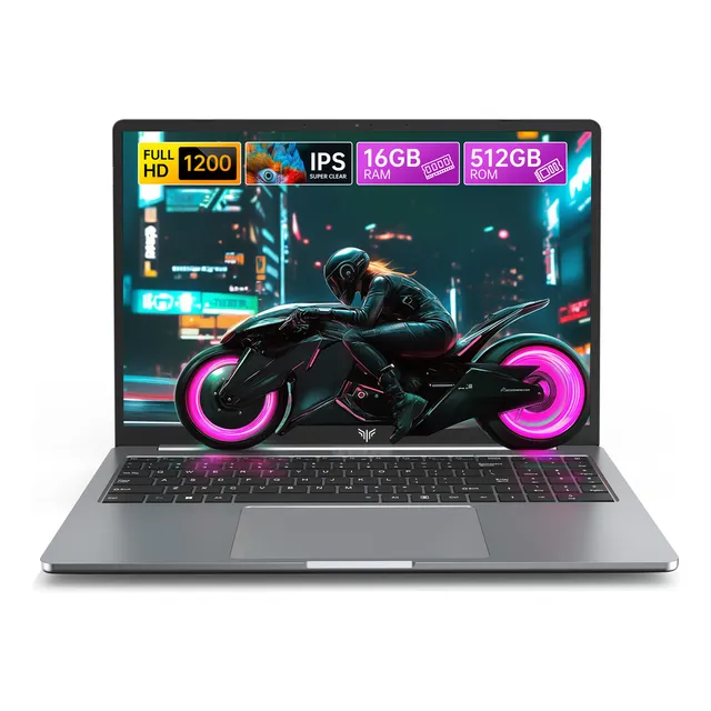 Laptop Acemagic 16'' AX16 US Intel N97 16gb Ram 512gb Rom Windows 11 color Gris