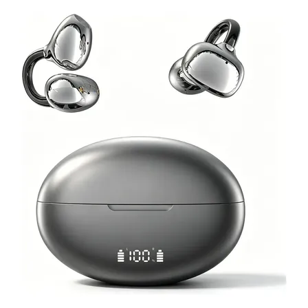Fone de Ouvido JSKJ AD-Q108 Open-Ear sem Fio, com Cancelamento de Ruído e Microfone