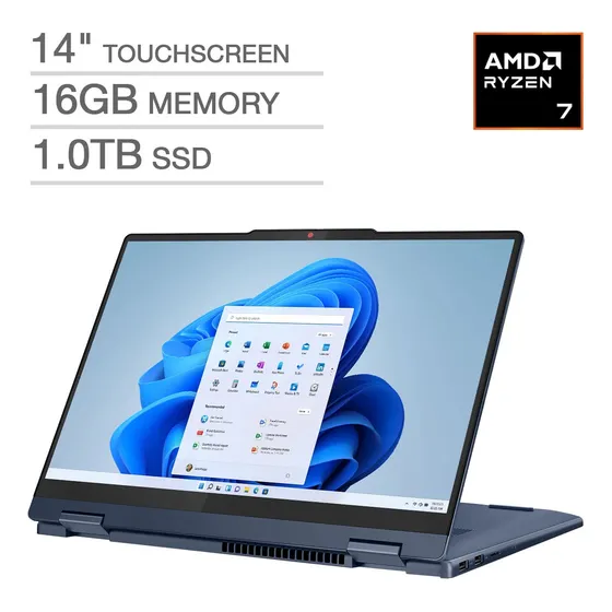 Lenovo Ideapad 5 14  2-en-1 Touch Amd Ryzer 7  16gb /1tb Win