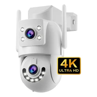 Jooan Câmera de Segurança Jooan 8MP 4K UHD Wi-Fi Dual Band com Lente Dupla e Sire