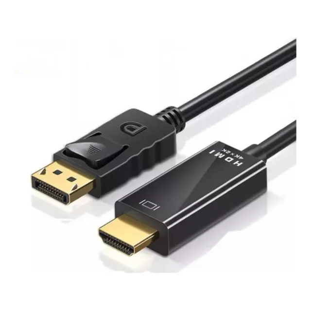 Cable Displayport Dp A Hdmi Hd 1080p 4k 1.8 Metros