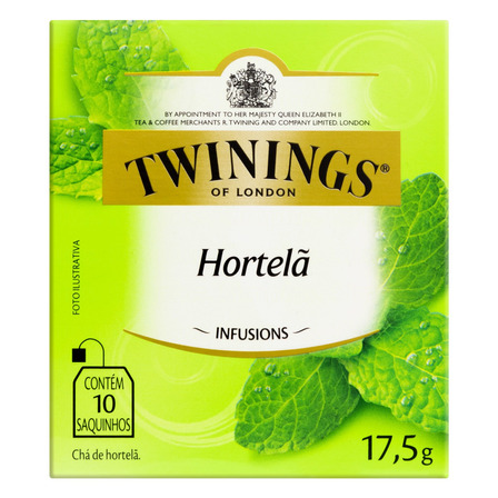 Chá Twinings hortelã em sachê 17.5 g 10 u