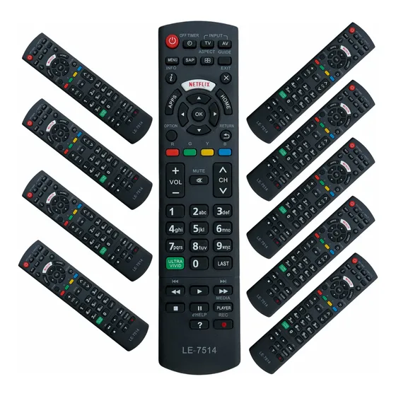 Kit 10 Controle Remoto Para Tv Panasonic Smart Led Atacado