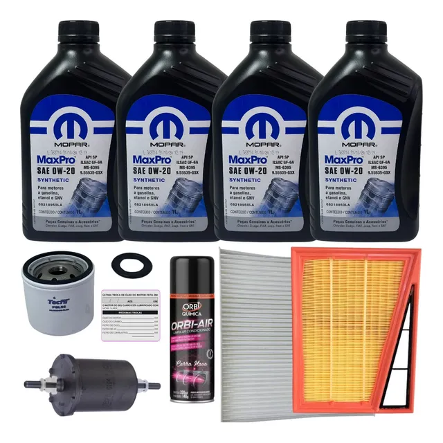 Kit Revisao 0w20 Fiat Argo Cronos Uno Pulse Strada 1.3 Flex 