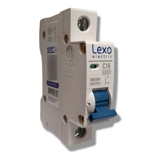 Interruptor Automatico 1x16a C 6ka Lexo Ebs6bn Color Blanco