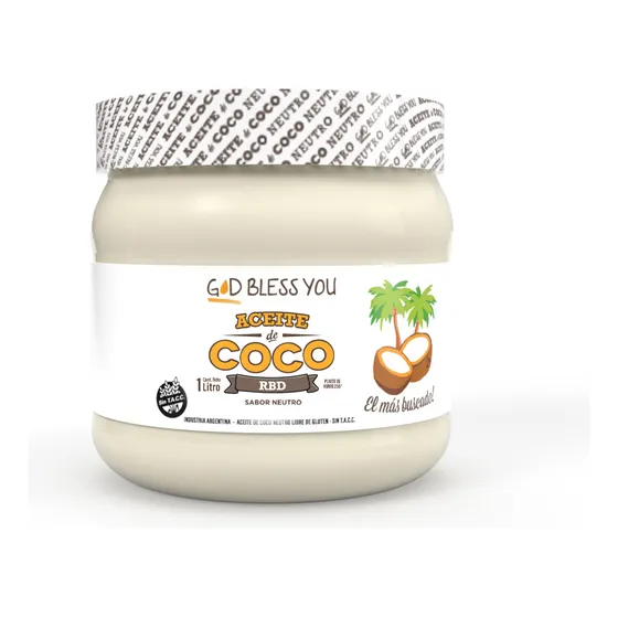 Aceite De Coco God Bless You RBD (SABOR NEUTRO) 1L