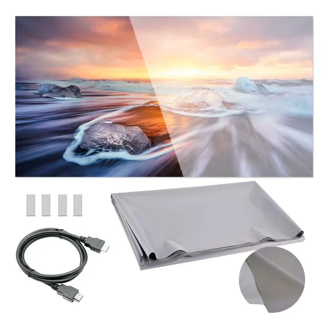 ' 3 * 100inch Pantalla De Proyeccion Cortina Metálica