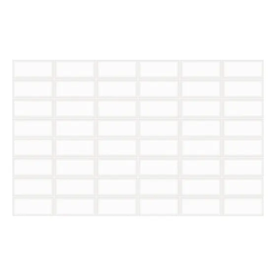 Ceramica Alberdi Axella Blanca Brillante 28x45 2da Calidad