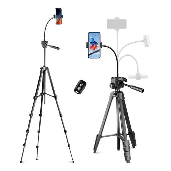 Tripode Aureday Phone, Tripode 82 Para iPhone Con Flexibi...