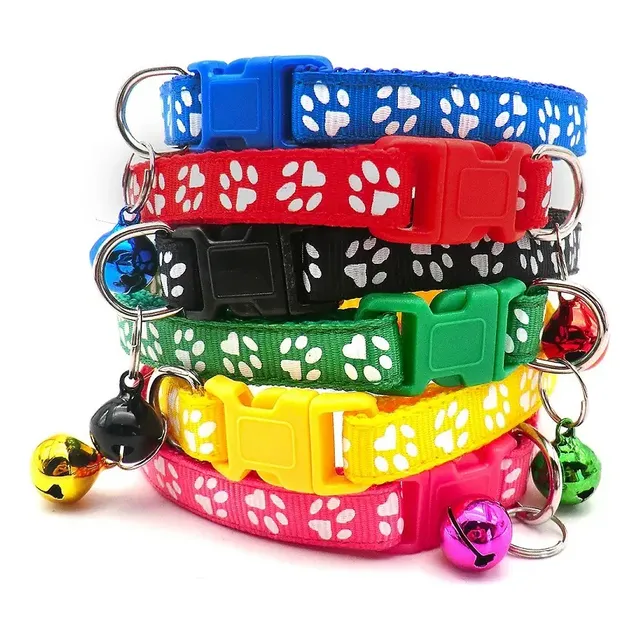 Collar Paseador Razas Pequeñas Con Campana Con Correa (2uni)