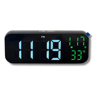 Relógio De Mesa Digital Alarme Led Touch Data Temperatura Relógio De Mesa Digital Alarme Led Touch Data Temperatura