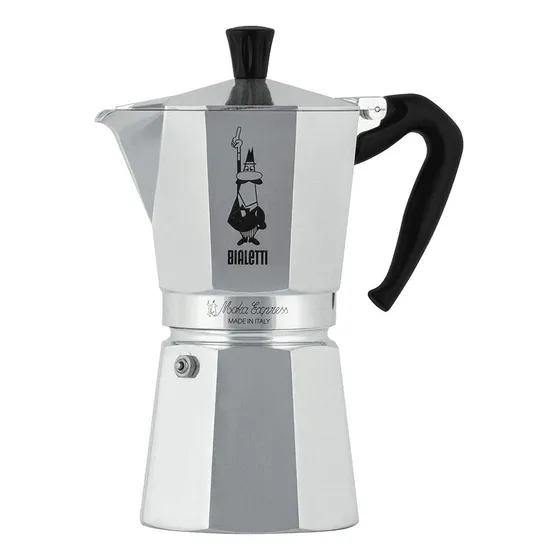 Cafetera Manual Bialetti Moka Express 9 Tazas Aluminio Amv