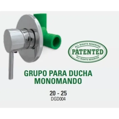 Grupo Para Ducha Monomando 20-25mm Donsen