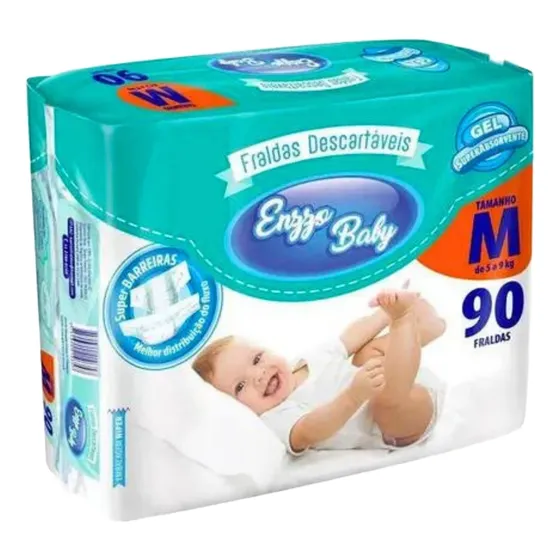 Fralda Descartável Infantil Promoção Enzzo Baby Tam P M G Xg