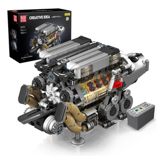 Kit De Construcción De Motor Mould King W16: Construya Su Pr Kit De Construcción De Motor Mould King W16: Construya Su Pr