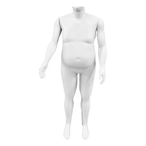 Manequim Plus Size Gg  Masculino Branco + Base