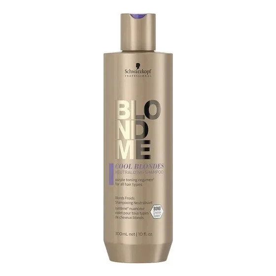 Shampoo Blondme Schwarzkopf 300ml Matizador Cool Blondes