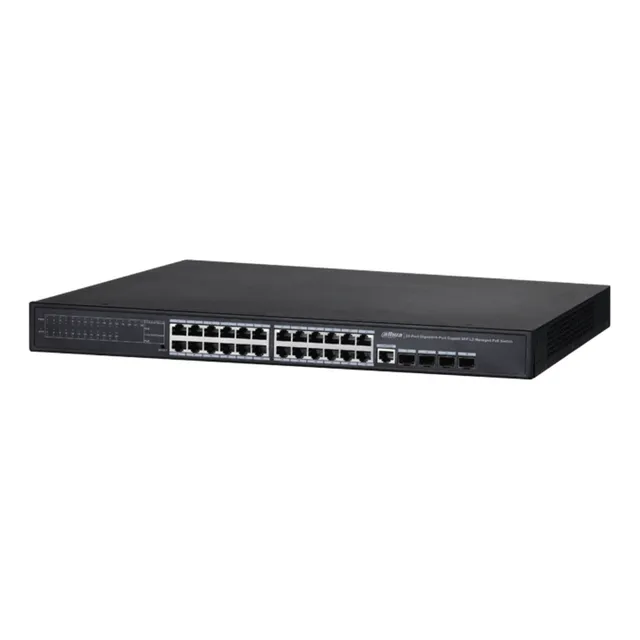 Dahua Switch Poe Gigabi 24 Puertos Switching 56 Gbps 