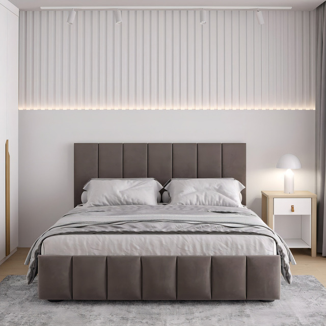 Cama Casal Estofada Sem Cabeceira Uvaia Cabecasa Cama Casal Estofada Sem Cabeceira Uvaia Cabecasa