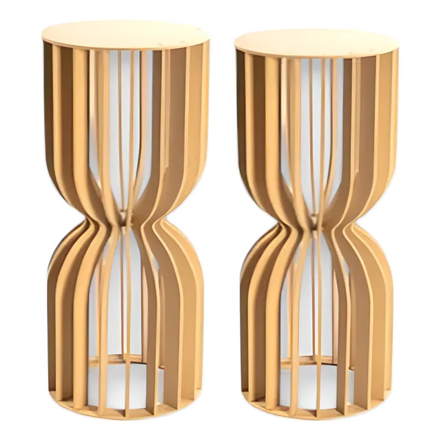 Mesa Mdf Ampulheta Decoração Lar E Festas Multiuso Decor