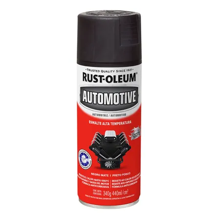 1093°c Alta Temperatura Preto Fosco Rust Oleum