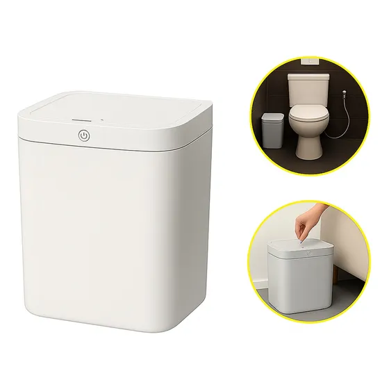 Lixeira Banheiro Cozinha Sensor Automático Inteligente Wc