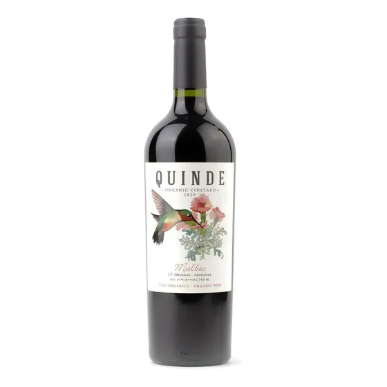 Vino Quinde Malbec Orgánico Caja De 6 Unidades