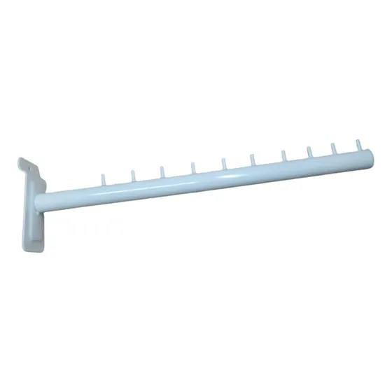 Perchero Flecha 40cm P/panel (recto/inclinado) - Pack X10
