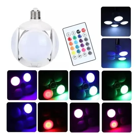 Ampolleta Led 40w Rgb Bluetooth Parlante Luz Fiesta Disco
