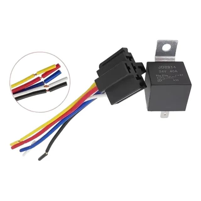 Relay Con Socket Para Gps Tracker Apagado Remoto 24 Volts