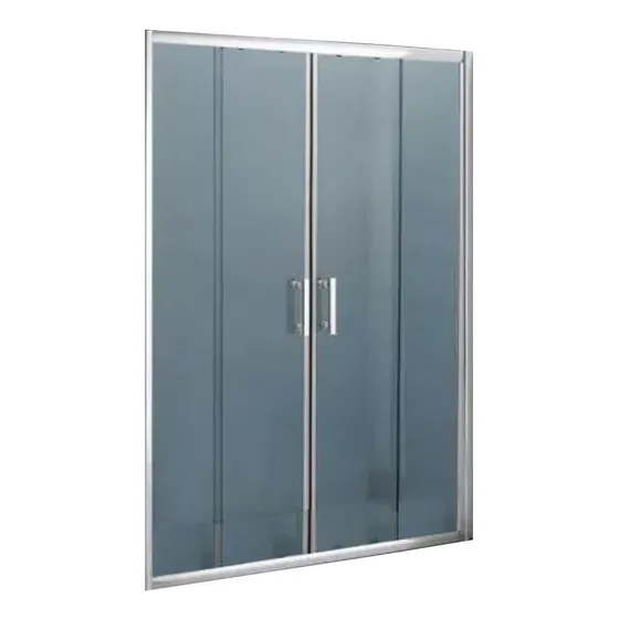 Mampara Baño Ducha Corrediza 130 X 190  Vidrio Esmerilado