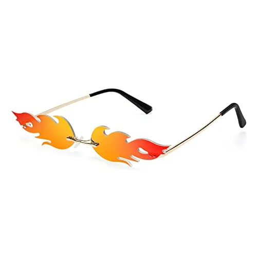 Ovida Mujeres Fuego Flame Gafas De Sol De Onda Sin Rxqtf