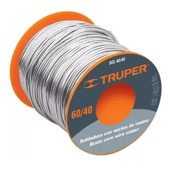 Estaño 60/40 Rollo 76m 1mm Truper Cod: 2510990