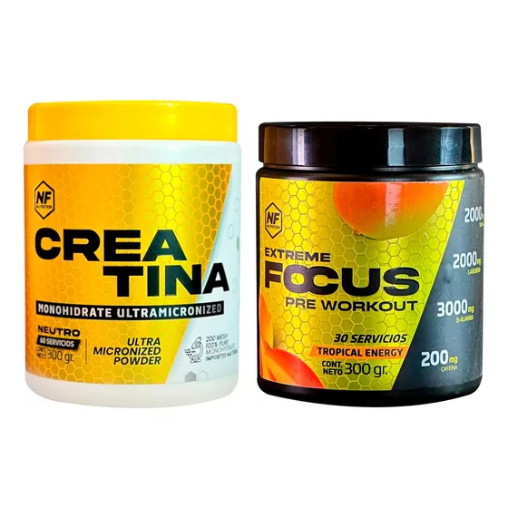 Nf Nutrition Kit Creatina Monohidrato + Focus Tropical 6c