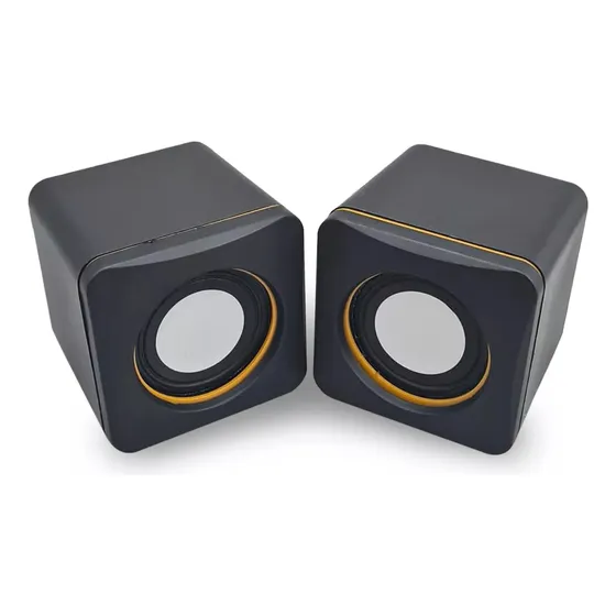 Parlantes Para Pc Stereo B919 Cuadrados Protección Magnética