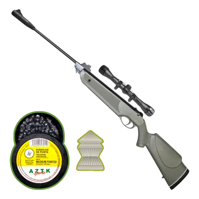 Rifle Aztk Marksman 2063 Plus 5.5 Mira Telescopica Diabolos