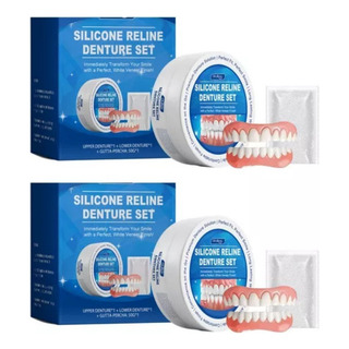 2x Juego De Prótesis Dentales De Silicona Suave Oralhoe 2x Juego De Prótesis Dentales De Silicona Suave Oralhoe