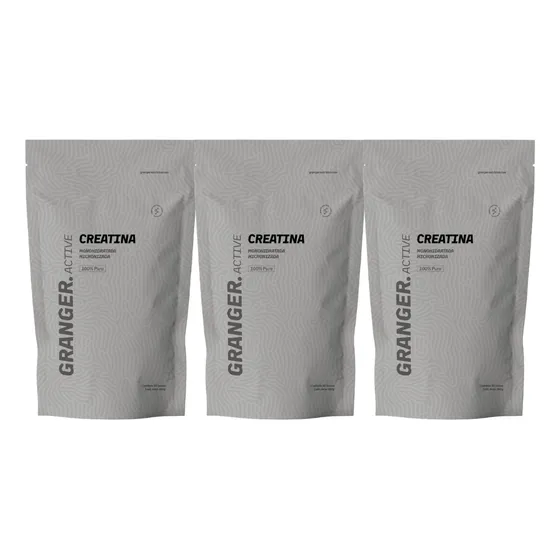 Granger Creatina Micronizada Suplemento 100% Puro 300g X3
