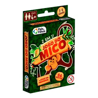 Jogo Do Mico Da MemĂłria 56 Cartas Brinquedo 2 Em 1 Divertido Jogo Do Mico Da MemĂłria 56 Cartas Brinquedo 2 Em 1 Divertido