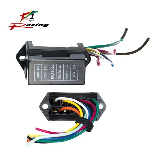 Porta Fusibles Fusiblera Universal 6 Muela Standar C/cable