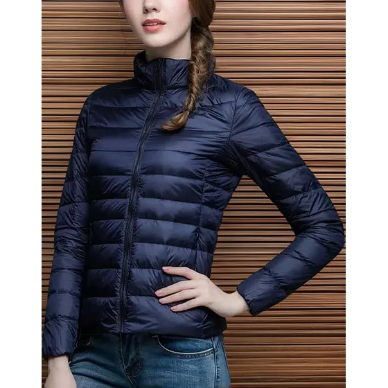 Chamarra Uniqlo Ultra Light Down Color Azul Talla L, C/etiq