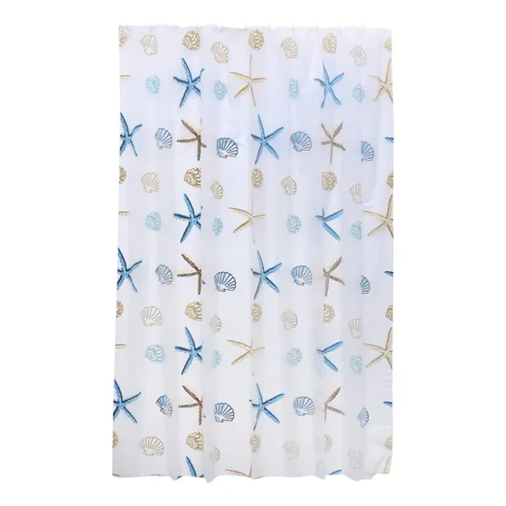 1 Cortina Impermeable Para Baño Ducha Division Prueba Agua