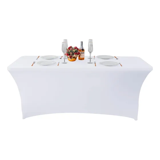 Funda De Mantel Tela Spandex Mesa 183x76x76 Cm Evento 6 Ft