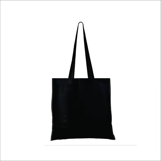 Kit 50 Unid Sacola Ecobag Em Tnt Reutilizável Medida 40x40cm Preto