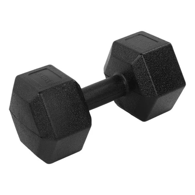 Mancuerna 3kg Revestida Pvc Pesa Fitness Rey Entretenimiento Color Verde claro