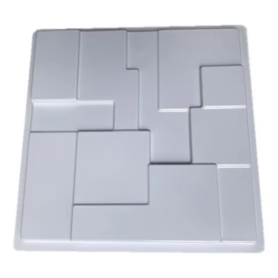 2 Forma 3d Mosaico 40x40 Abs 2mm Molde Para Cimento/gesso 3d