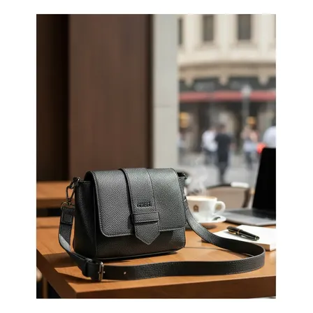 Bolsa Feminina Colcci Preta Crossbody Tampa 0900112219 Preto Texturado Níquel