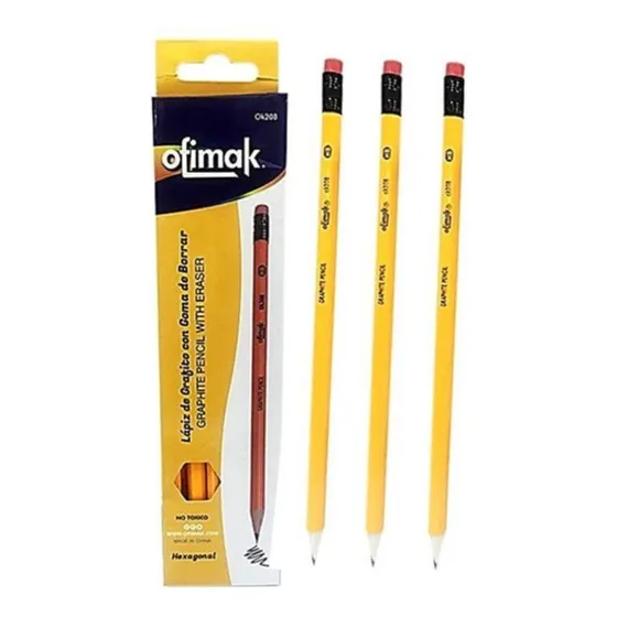 Lapiz Grafito Ofimak N 2 Hb  Pack 2 Cajas