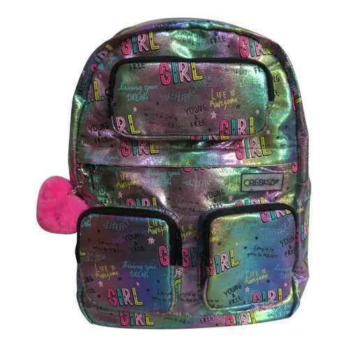 Mochila Colegial 18'' Calidad Cresko Con Divertido Diseño